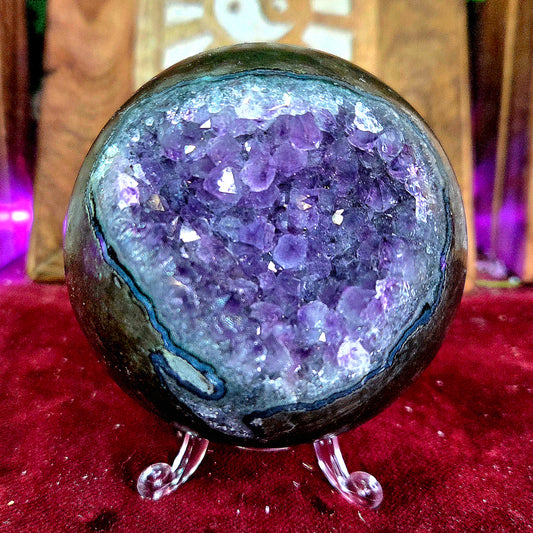 Esfera de Amatista 632g – Calma, Meditación y Equilibrio