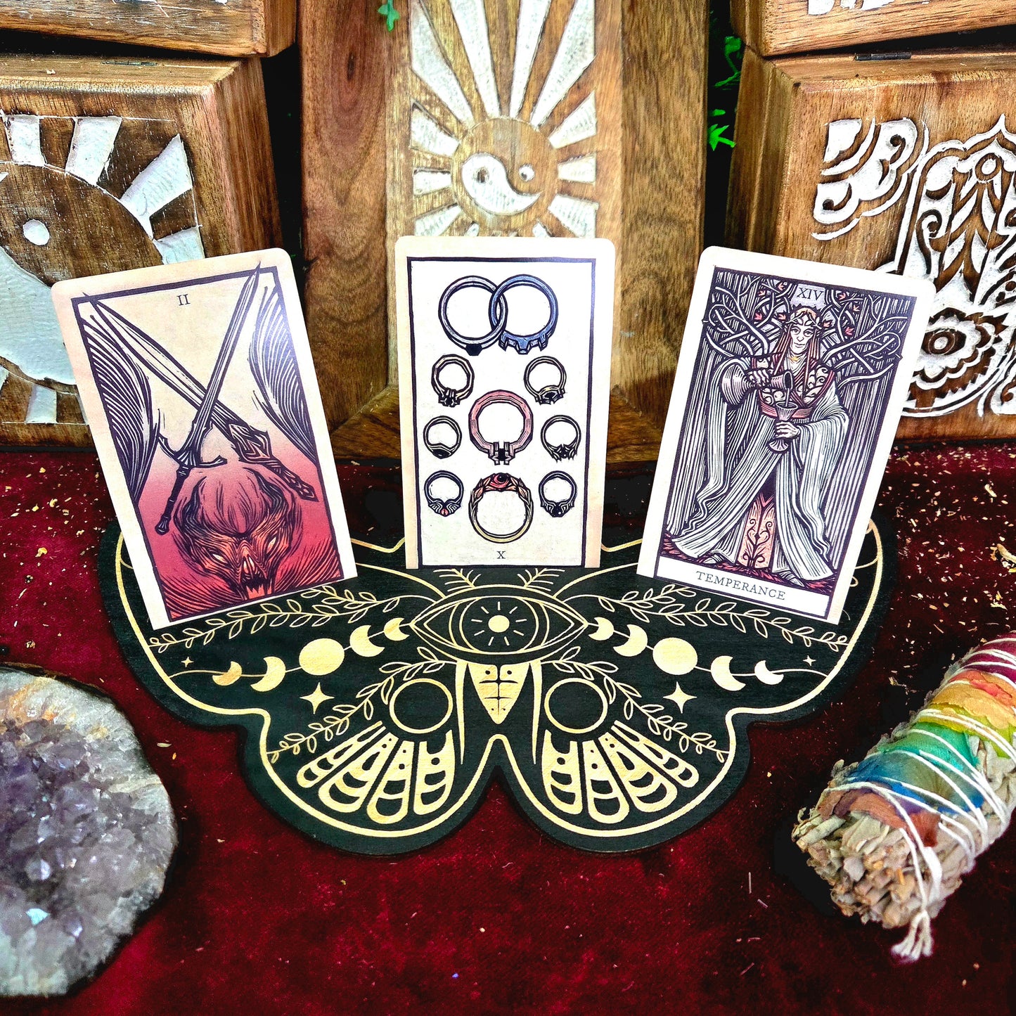 Soporte Tarot Mariposa Grande
