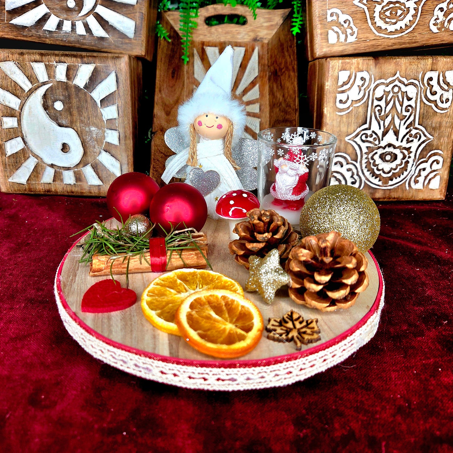 Centro de Mesa Navideño Artesanal – Portavelas 7